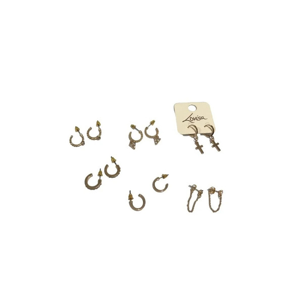 Lovisa Gold Hoop Earring Bundle - Picture 1 of 5